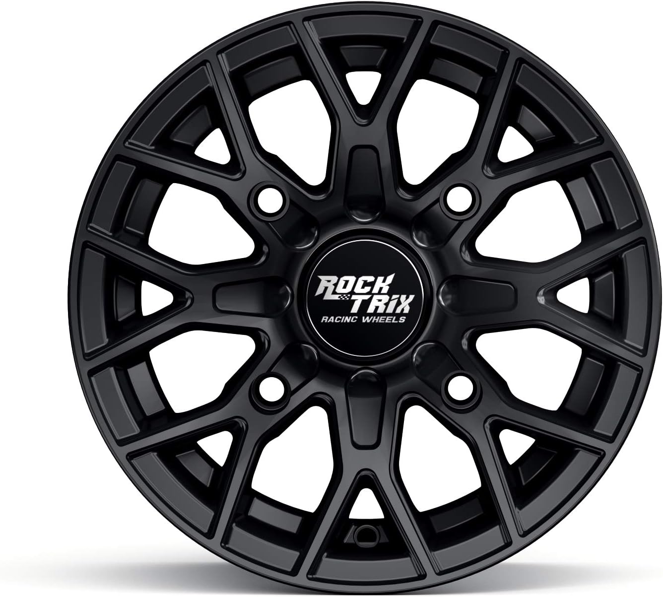 14in ATV Wheel Rim 14x7 Matte Black 4x156 Bolt Pattern 4+3 offset C252