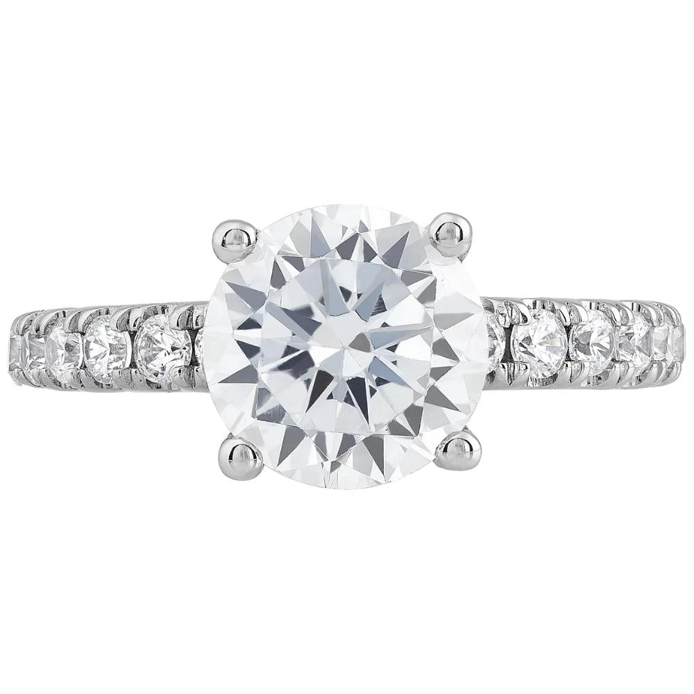 4Ct Diamond Engagement Ring in 14k White, Yellow, or Rose Gold C21448
