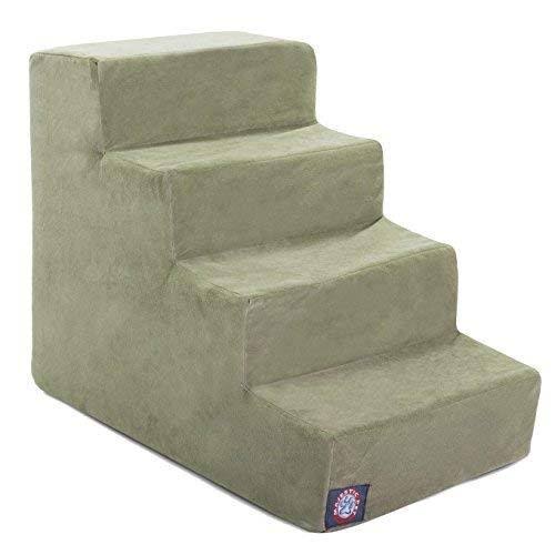 Sage Green Suede Pet Stairs H29965