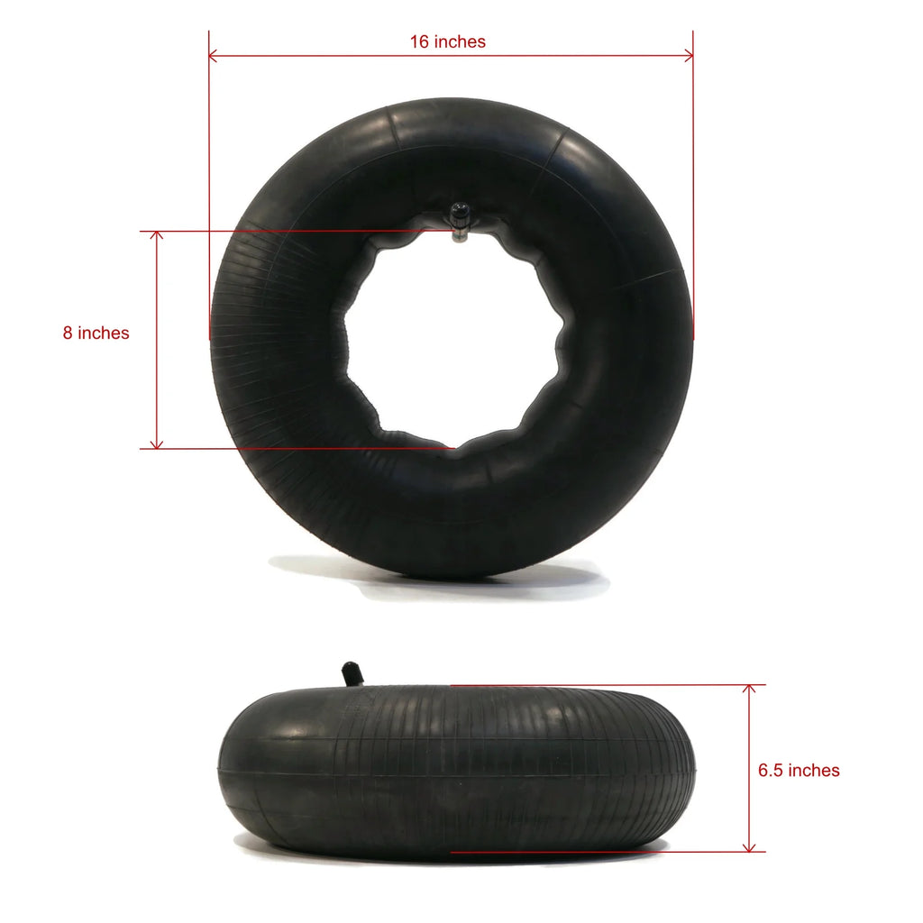 2 Tire Inner Tubes 16x6.50x8 TR13 Straight Valve Stem S566