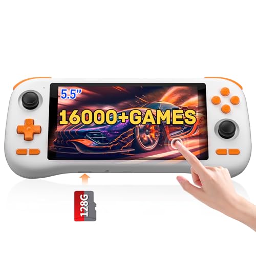 Retro Handheld Game Console with 5.5 Inch IPS Touch Screen Y666496