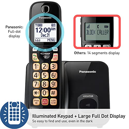 Cordless Phone with 3 Handsets (Black) K716620