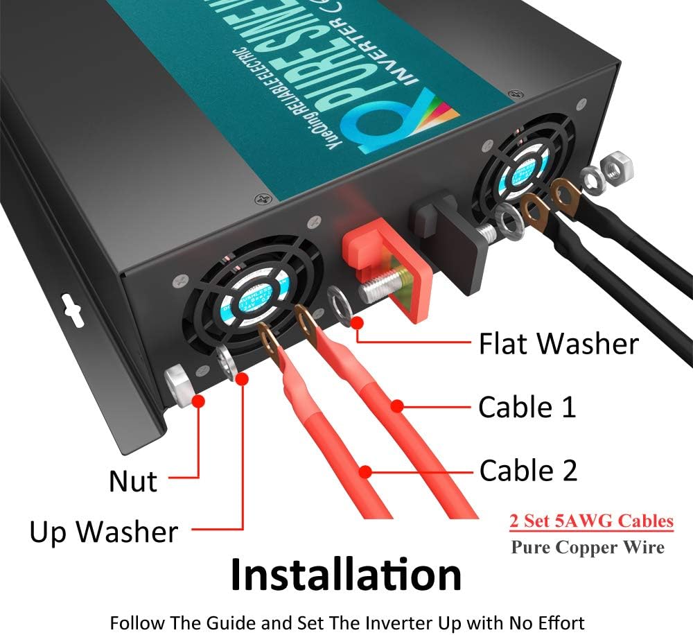 3500W 12V Black Power Inverter F755598