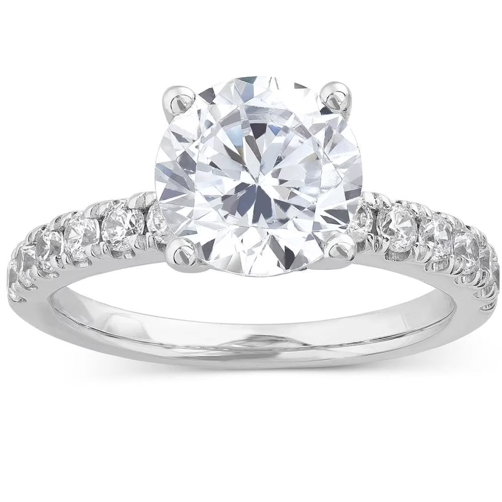 4Ct Diamond Engagement Ring in 14k White, Yellow, or Rose Gold C21448