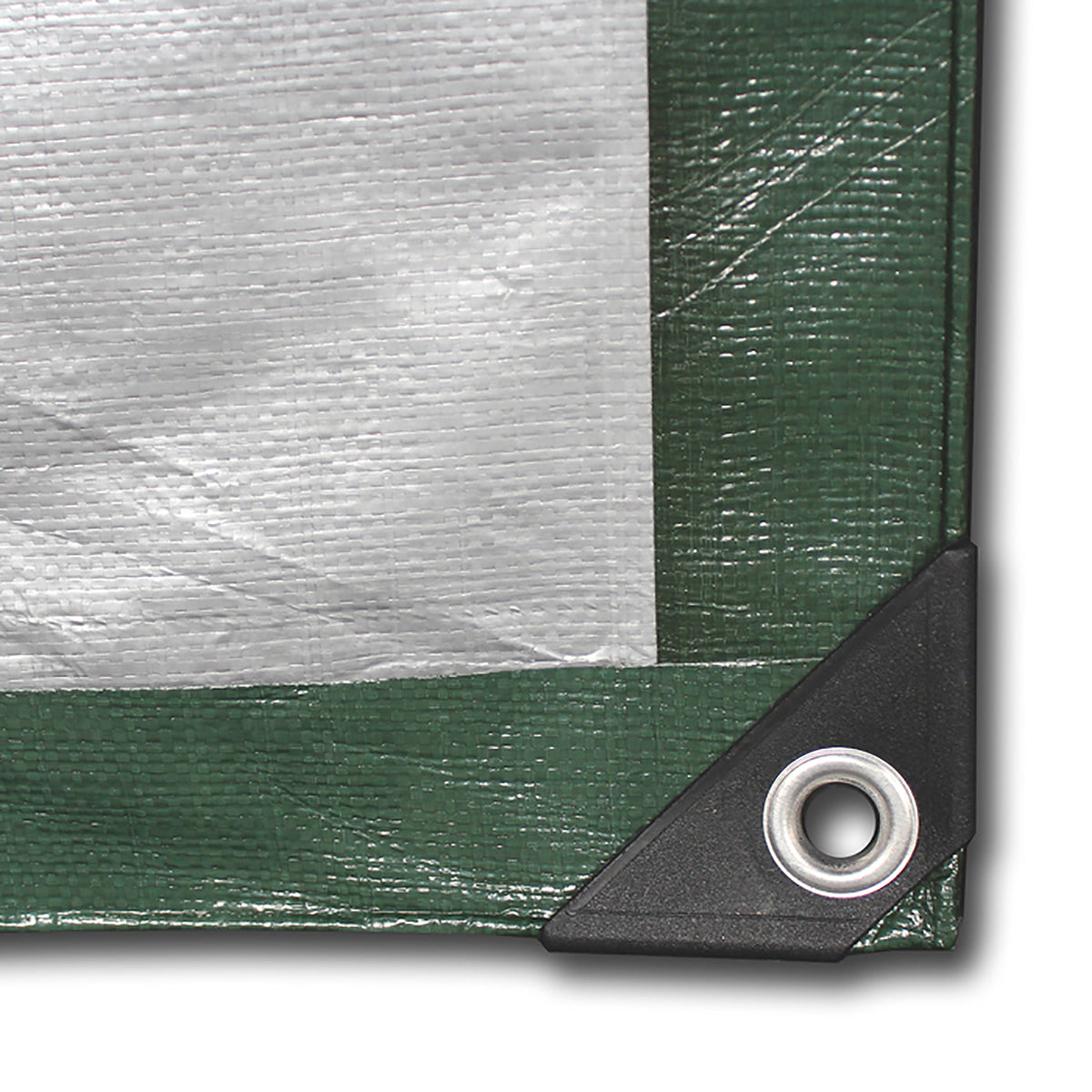 Green/Silver Heavy Duty Polyethylene Tarp, 12’ x 14’, 5 oz. J40752