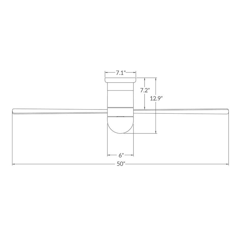 Cirrus Flush 50x22 Ceiling Fan H5907