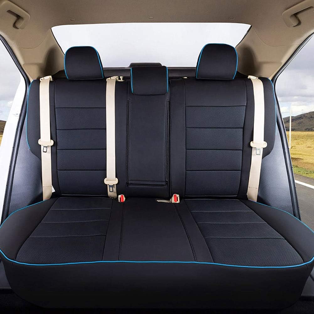 Black Leatherette Car Seat Covers for Toyota Tundra E19834