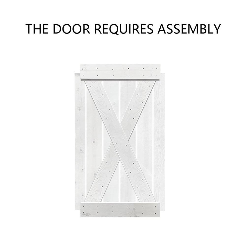 36 in. x 84 in. Solid Knotty Pine Wood Interior Sliding Barn Door Slab E52908