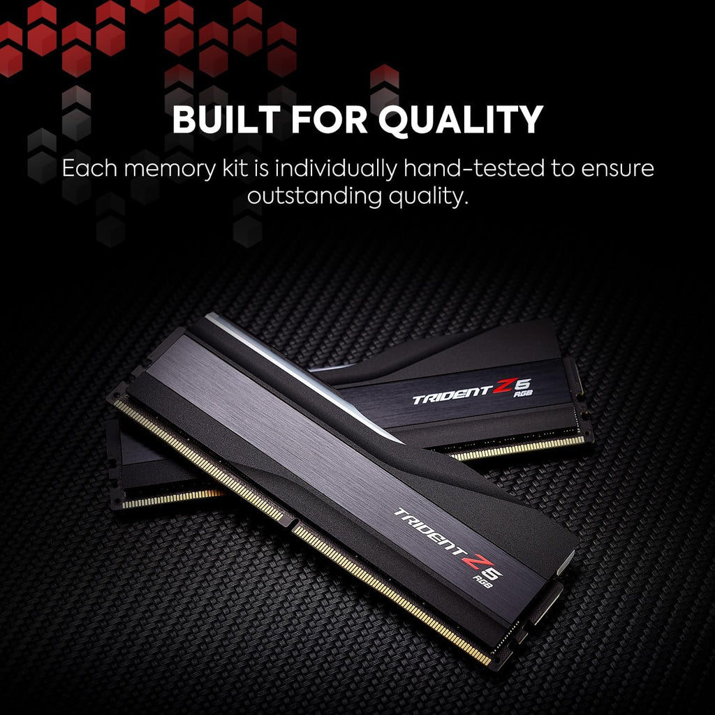 DDR5 RAM 64GB (2x32GB) 6000MT/s CL32-38-38-96 Matte Black Desktop Computer Memory E23678