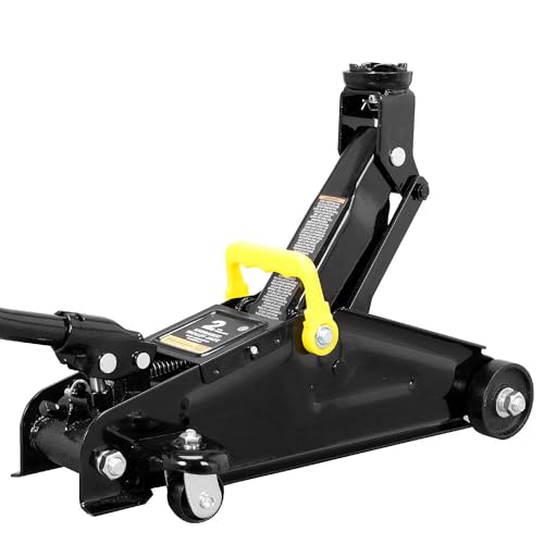 2 Ton Hydraulic Floor Jack Combo with 2 Jack Stands, Black P1553