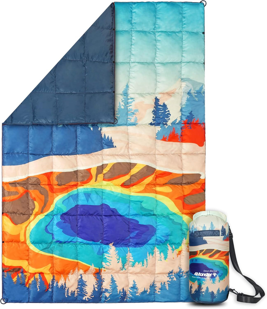 650 Fill Compact Waterproof Down Camping Blanket R826