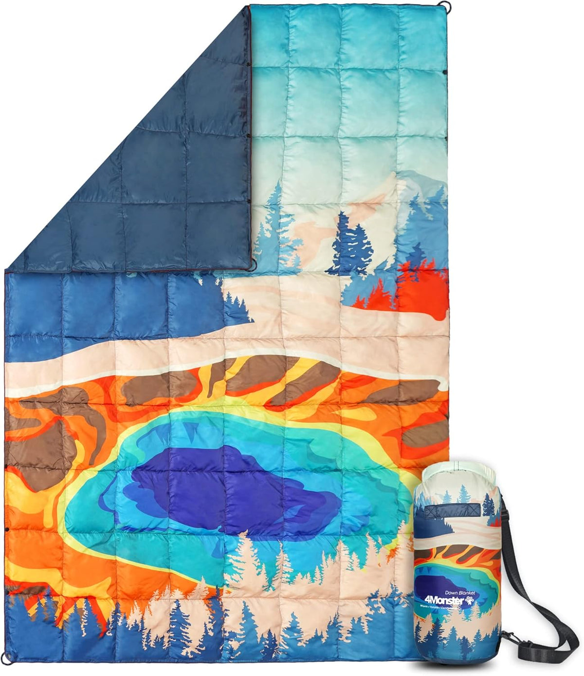 650 Fill Compact Waterproof Down Camping Blanket R826