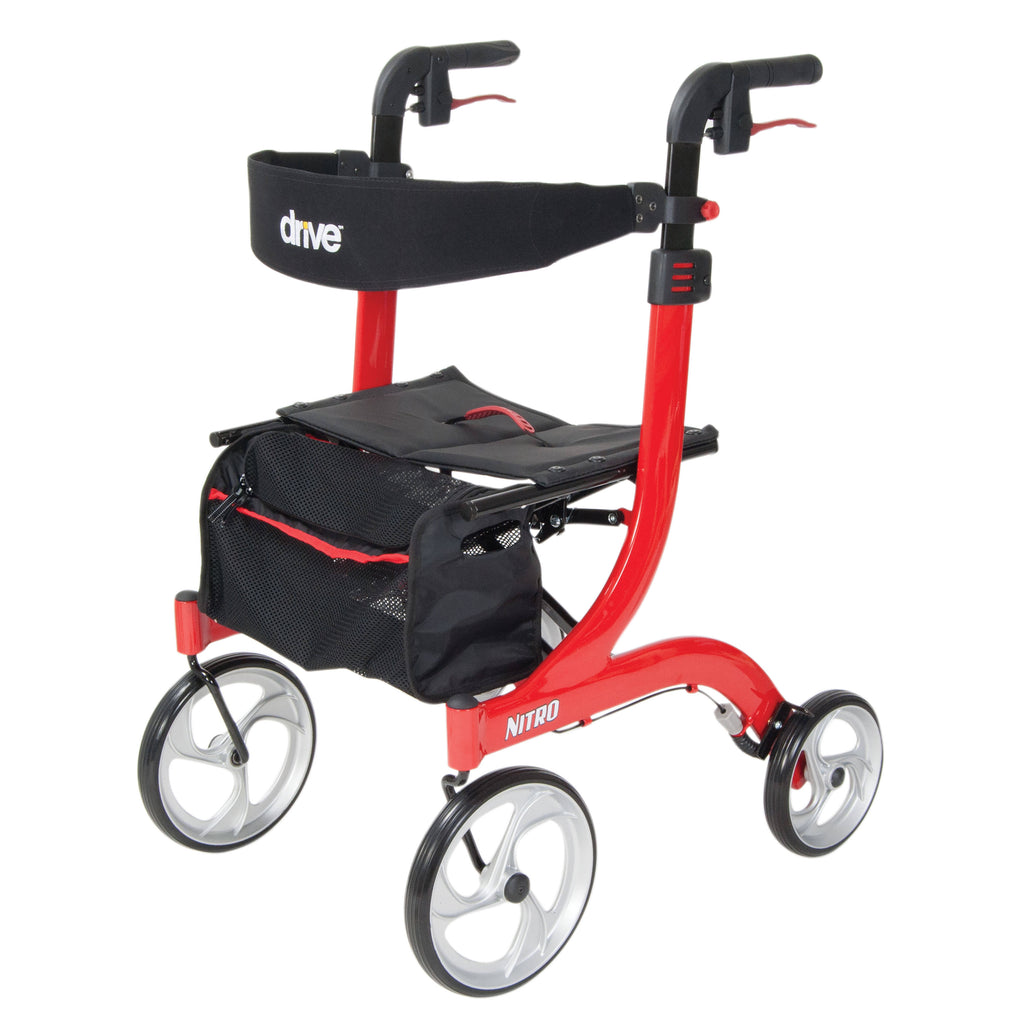 Red Rollator Walker Y944467