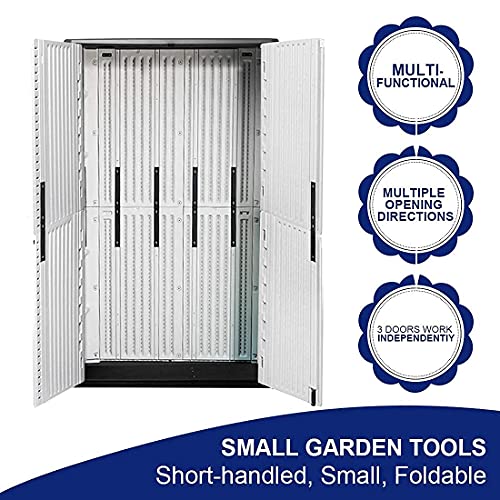 Dark Brown Resin Outdoor Storage Cabinet 52 Cu.ft Y564551