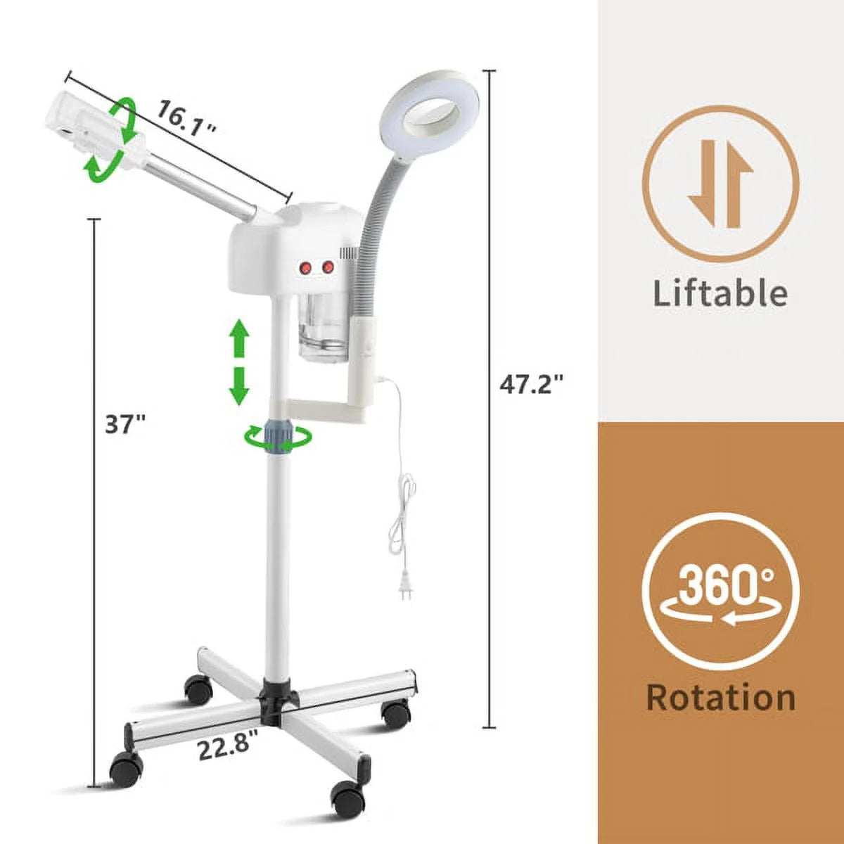 Facial Steamer with Magnifying Lamp Z5017