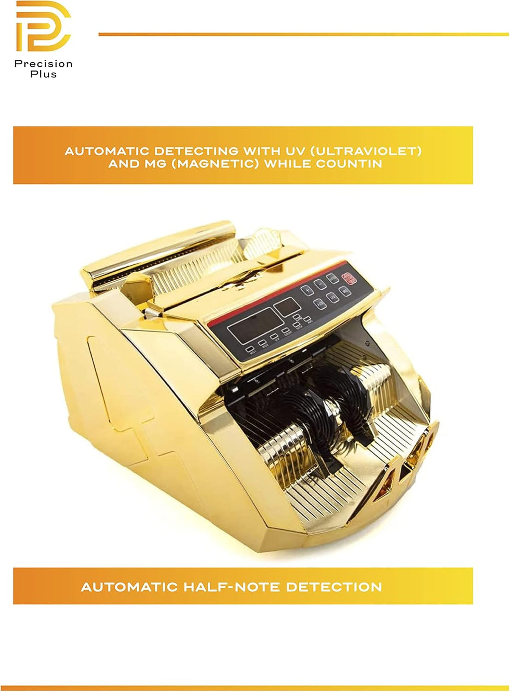 Gold Money Counter Machine with Counterfeit Detection H767553