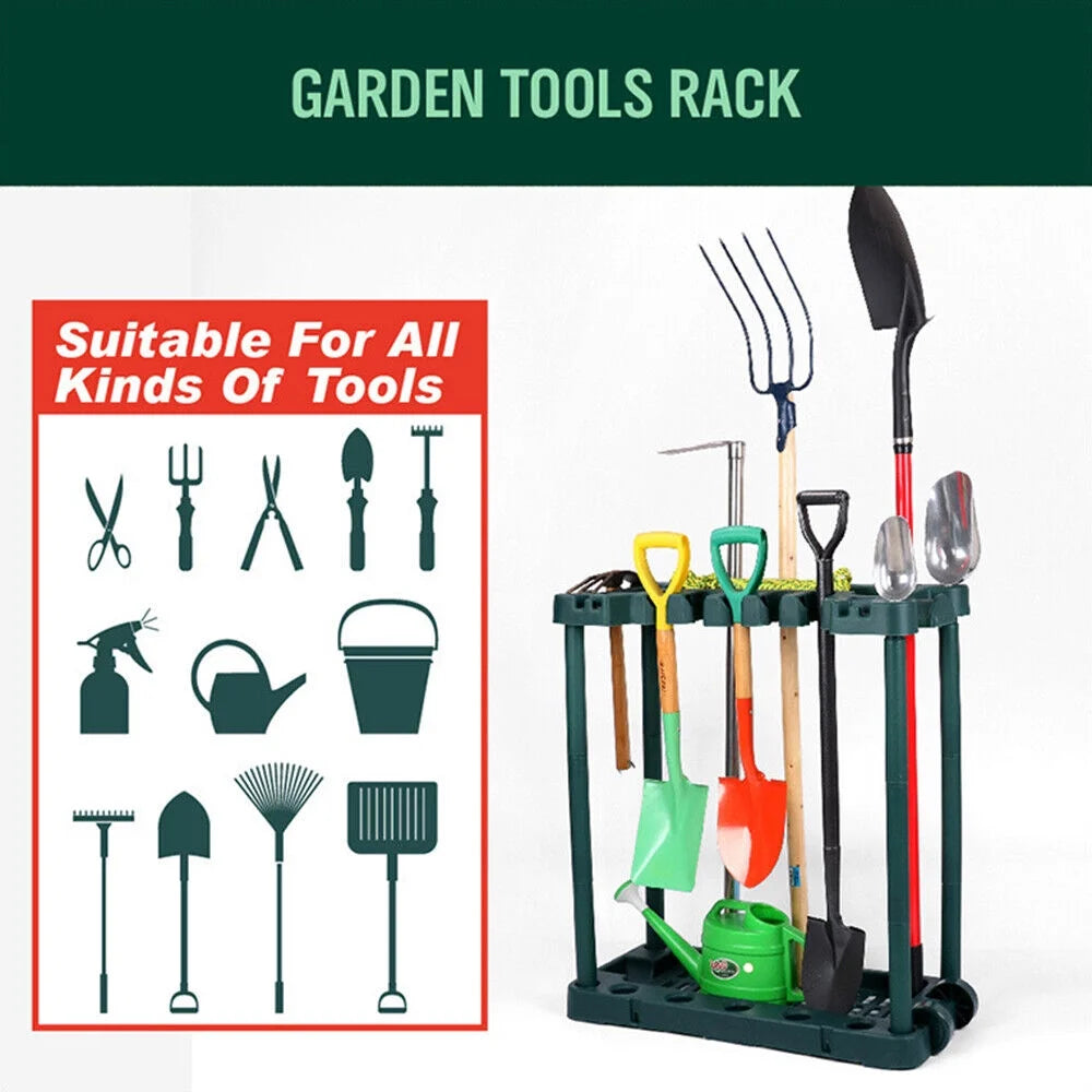 Freestanding Tool Rack Organizer with Hooks A832