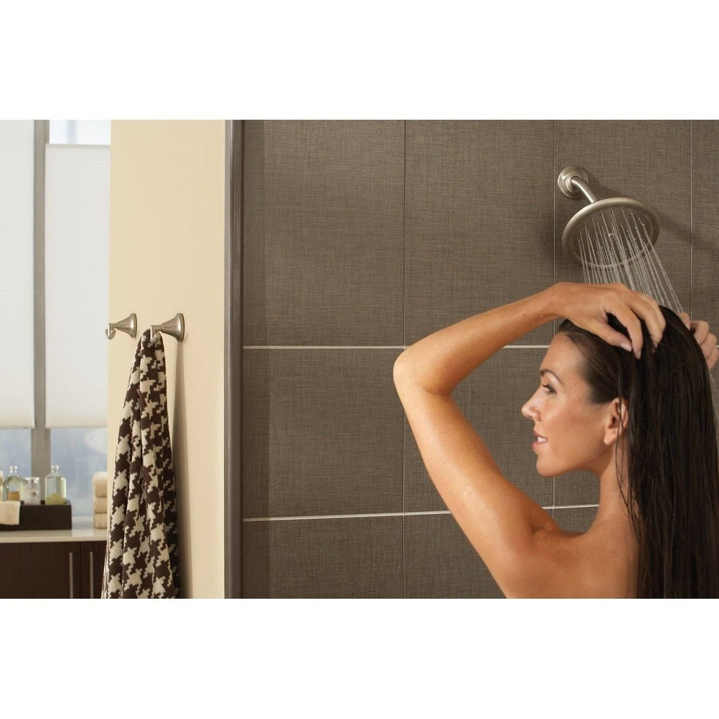 Brushed Nickel Multi Function Rainshower Shower Head B112