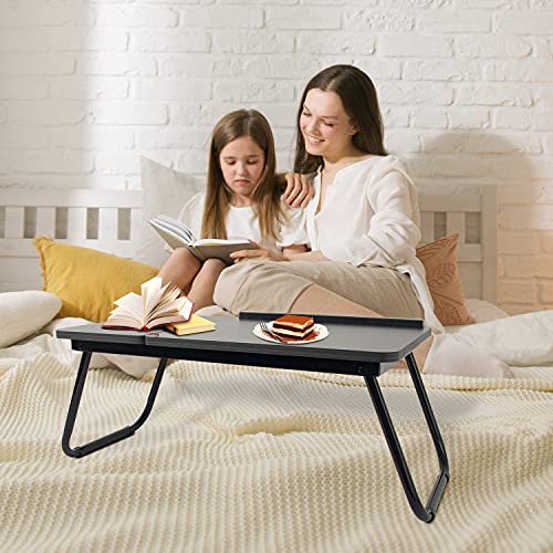 Black Angle Adjustable Laptop Desk with Cup Holder B2523