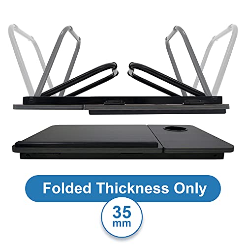 Black Angle Adjustable Laptop Desk with Cup Holder B2523