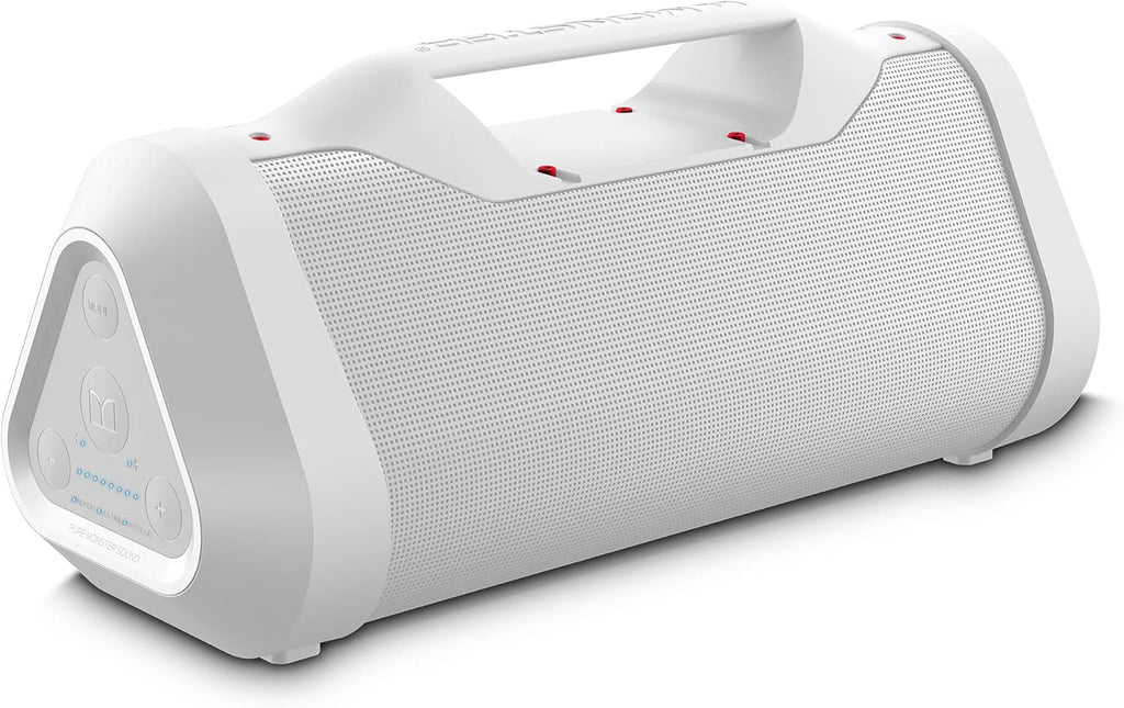 Red Portable Wireless Bluetooth Speaker, 120W Rechargeable, IPX5 Water Resistant R8080