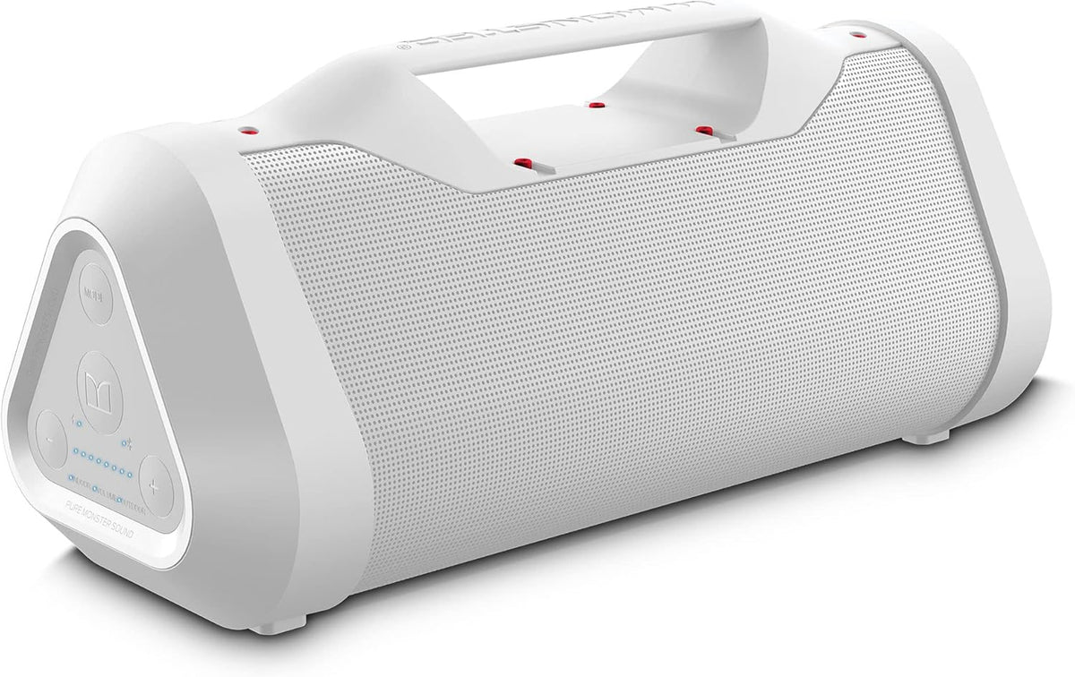 Red Portable Wireless Bluetooth Speaker, 120W Rechargeable, IPX5 Water Resistant R8080