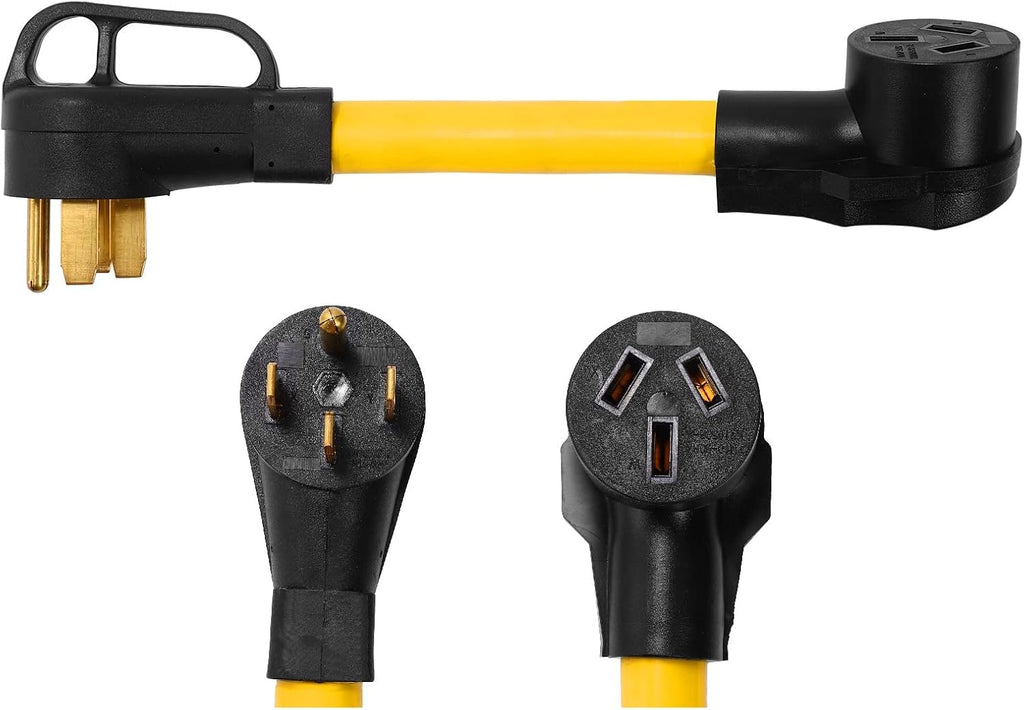 NEMA 14-50P to 10-50R 50 Amp 4 Prong to 3 Prong Power Cord Adapter P849