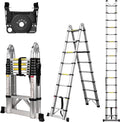 Telescoping Aluminum Extension Ladder, 16.5 Ft, 330 lb S57493