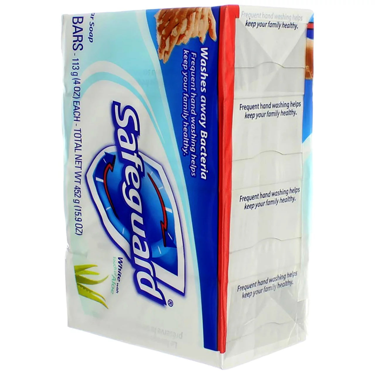 4 Oz Antibacterial Deodorant Bar Soap with Aloe, 6 Pack M986