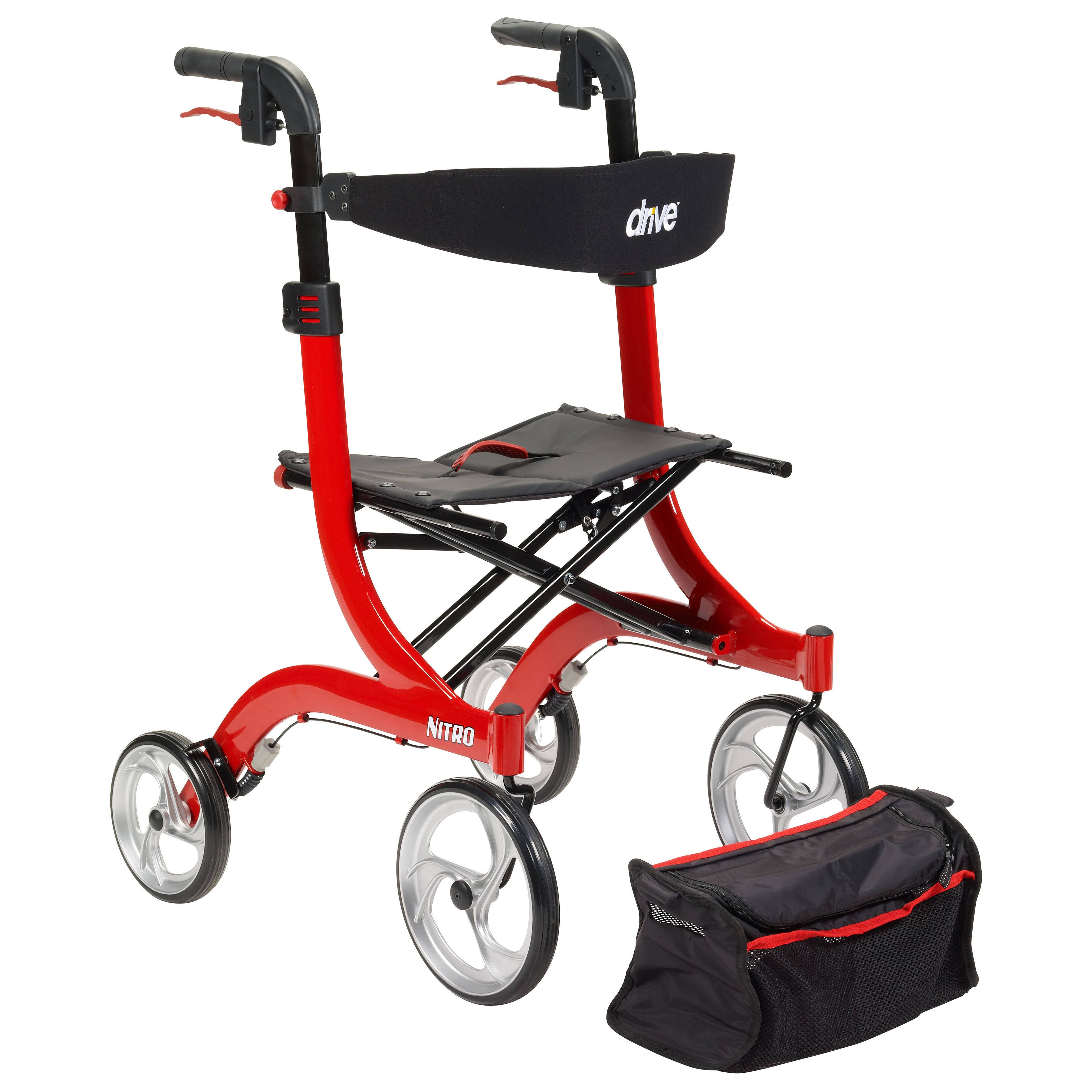 Red Rollator Walker Y944467