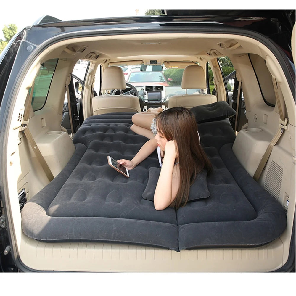 Blue Car Inflatable Bed Air Mattress Camping Mat V55806