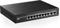 10 Port Gigabit PoE Switch, 8 Port PoE+, 2 Uplink, 96W, Unmanaged, Pack of 2 Y63601