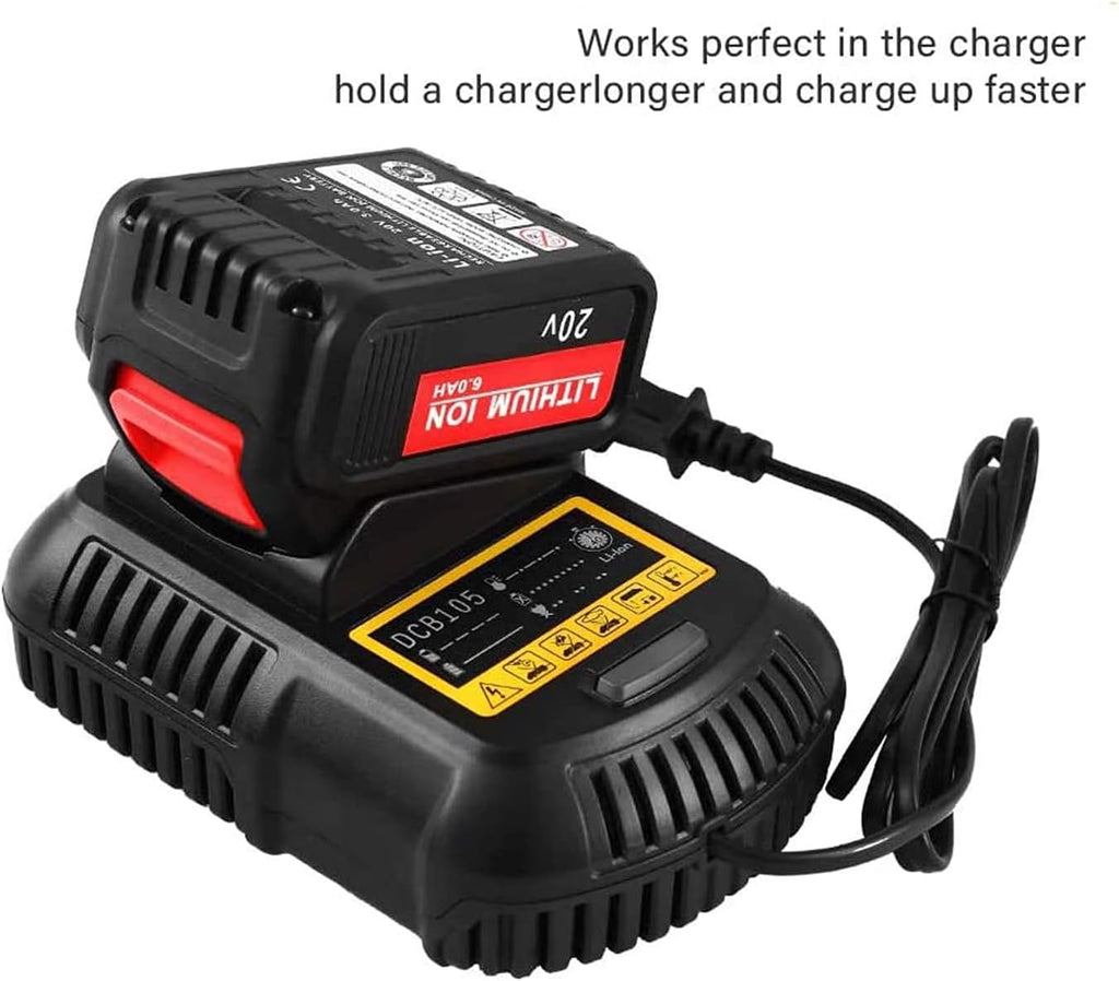 6.0Ah Replacement Battery 20V Max Lithium 2-P Pack W466757