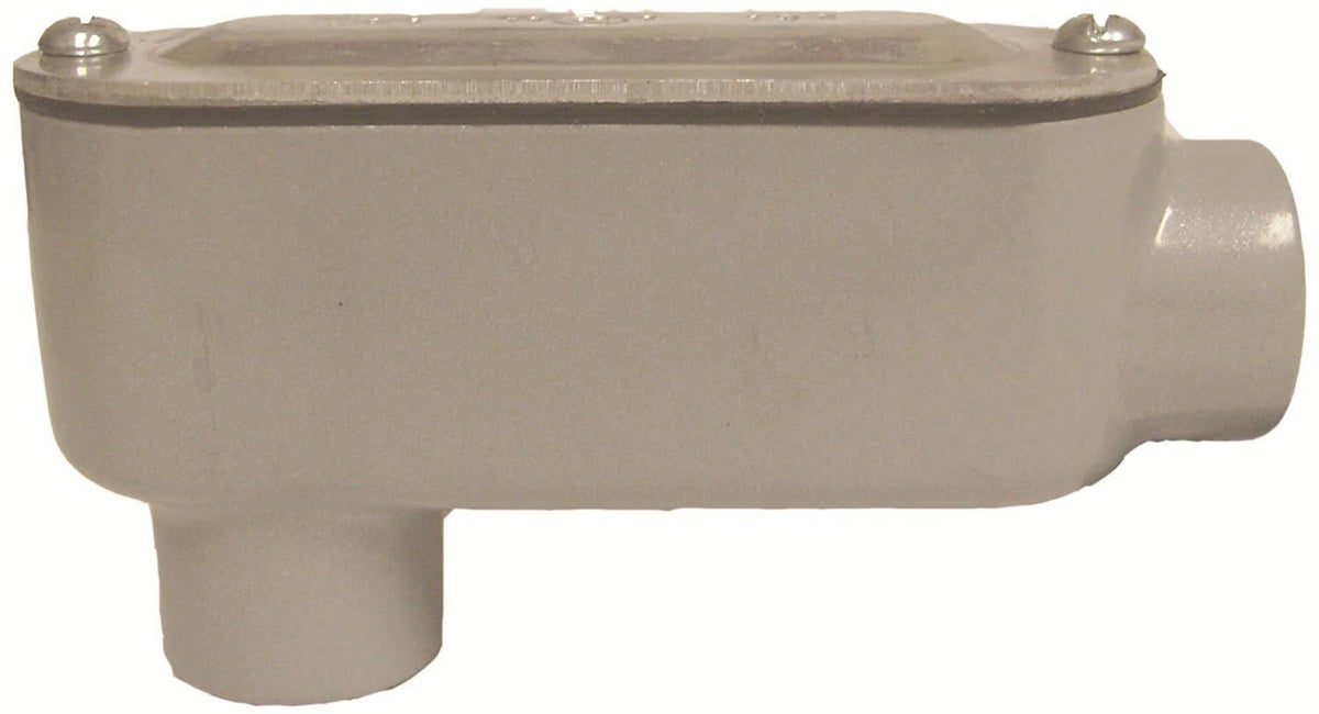 3-1/2in Aluminum Die Cast Threaded Conduit Body with Flat Cover & Gasket O347218