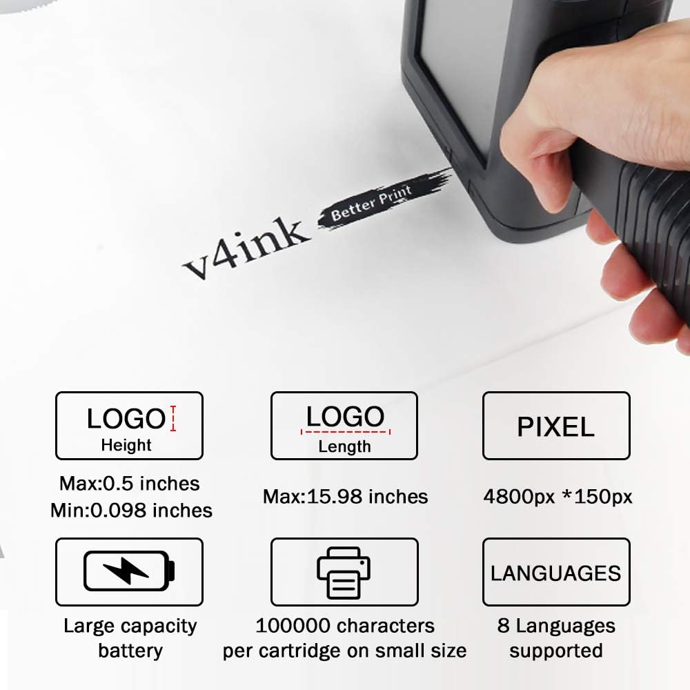 Portable Handheld Printer Labeler with 4.3 Inch HD LED Touch Screen F248