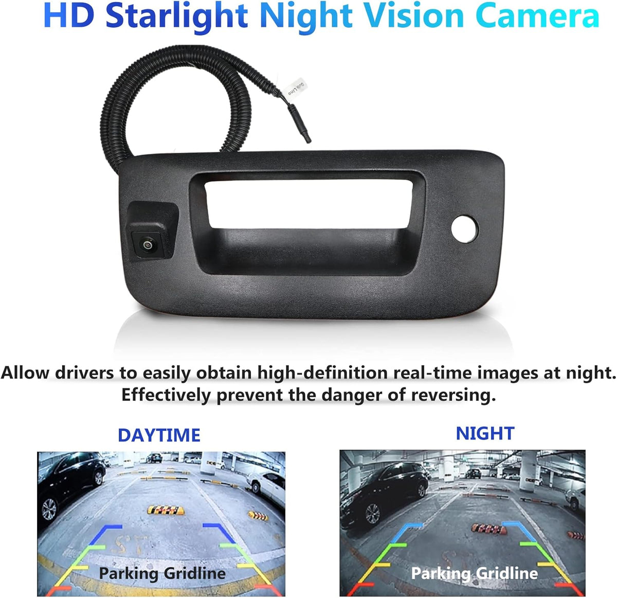 Black Tailgate Handle Backup Camera Pack of 2 E3706