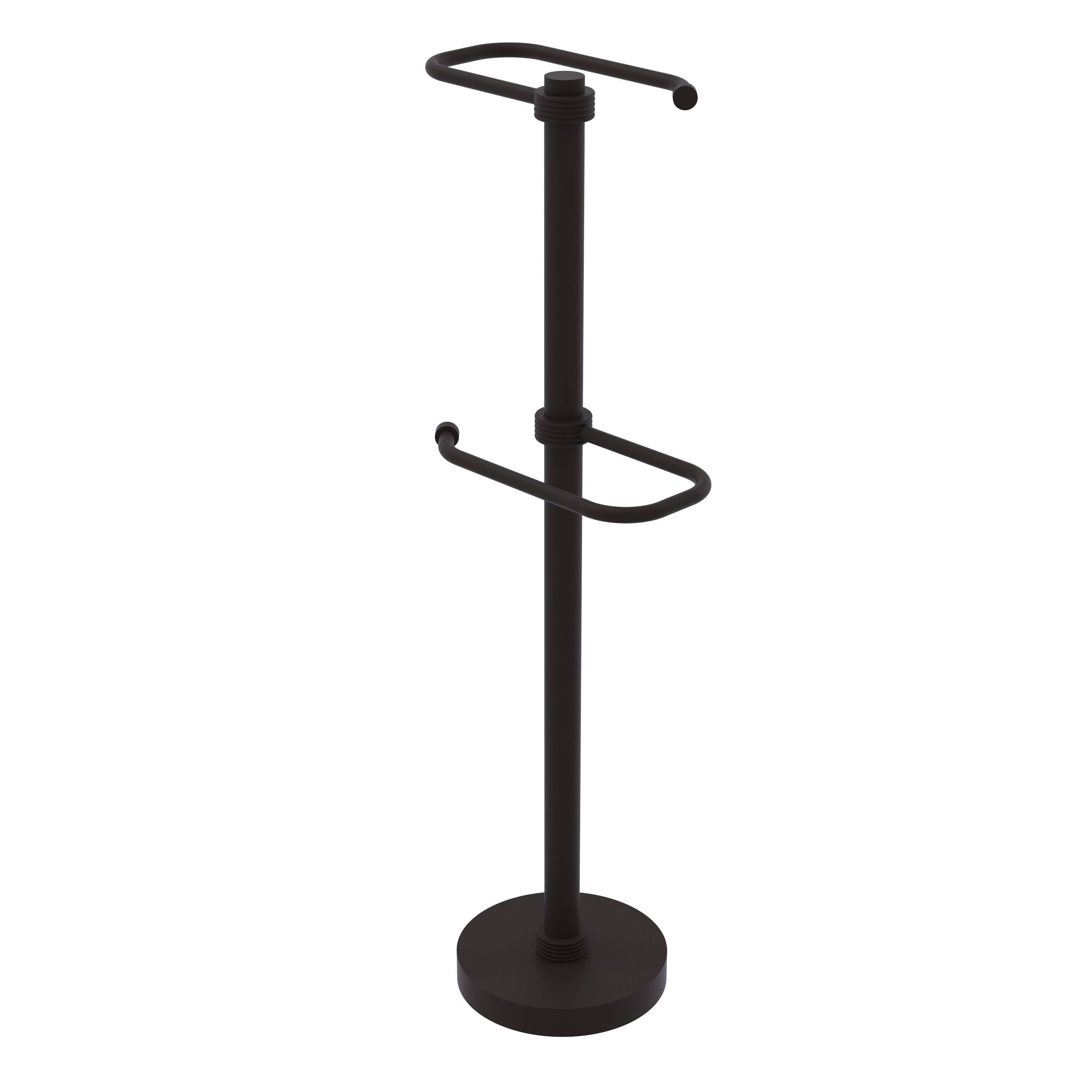 Oil Rubbed Bronze Free Standing Toilet Tissue Stand W2728