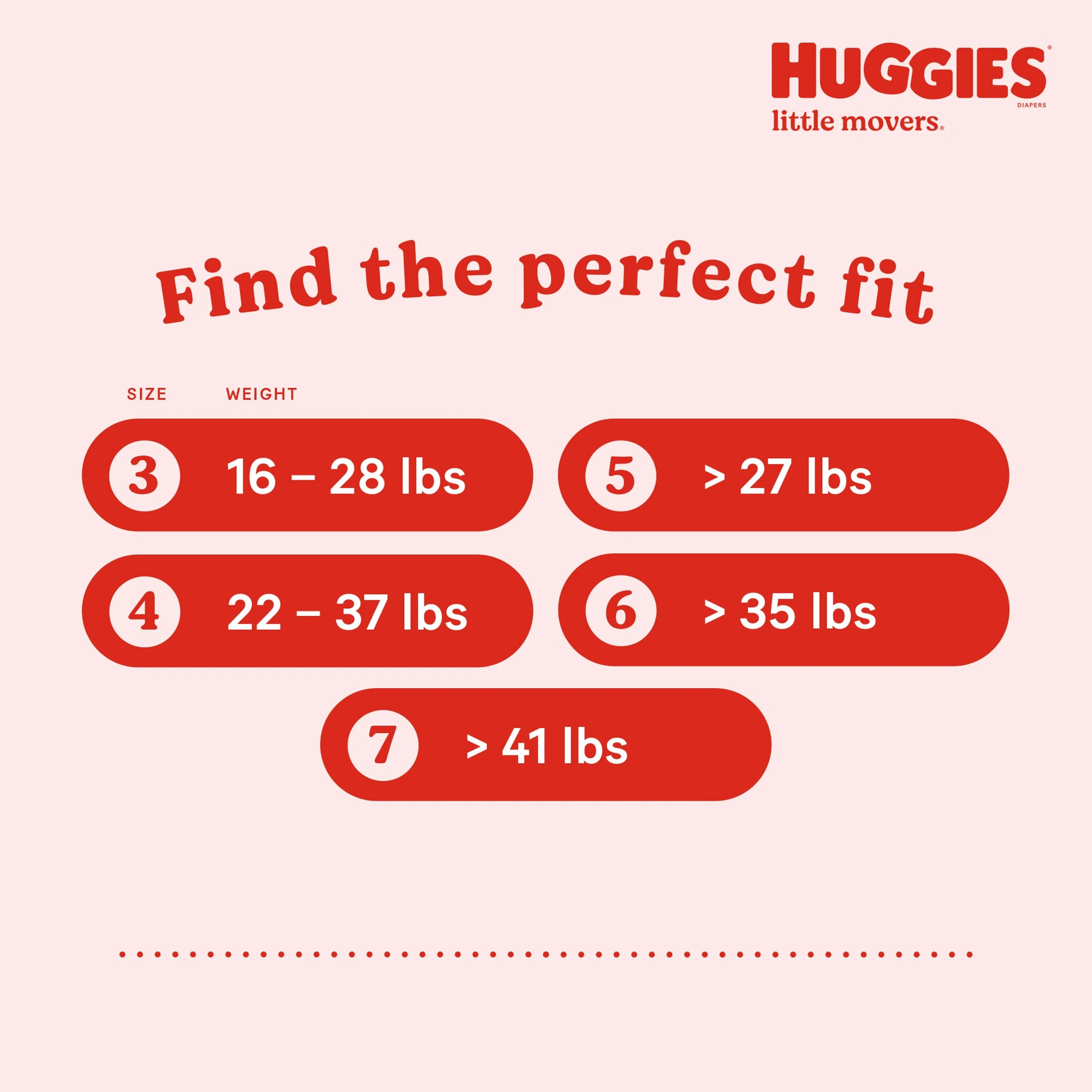 Huggies Little Movers Baby Diapers, Size 4, 22 Ct T3790