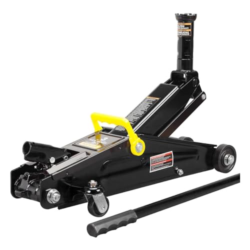 2 Ton Hydraulic Floor Jack Combo with 2 Jack Stands, Black P1553