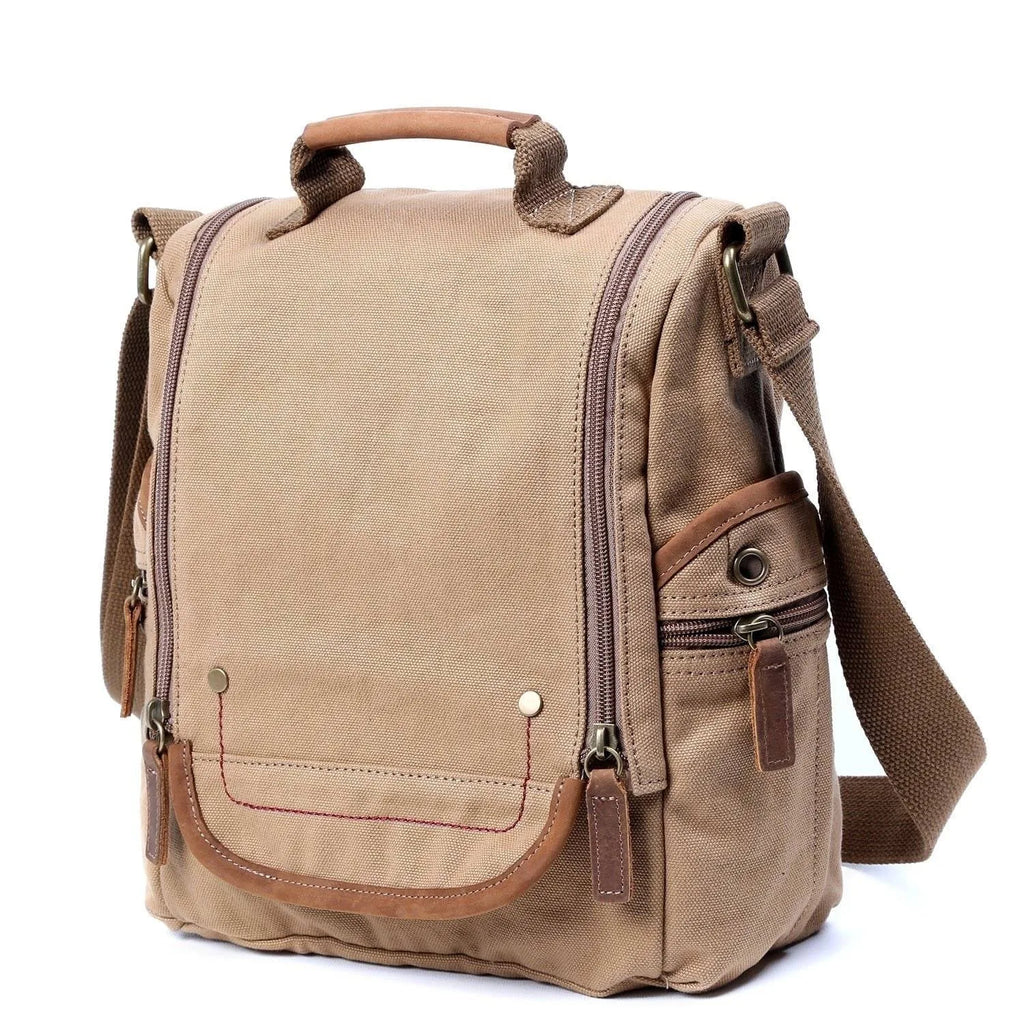 Grey Canvas Crossbody T893