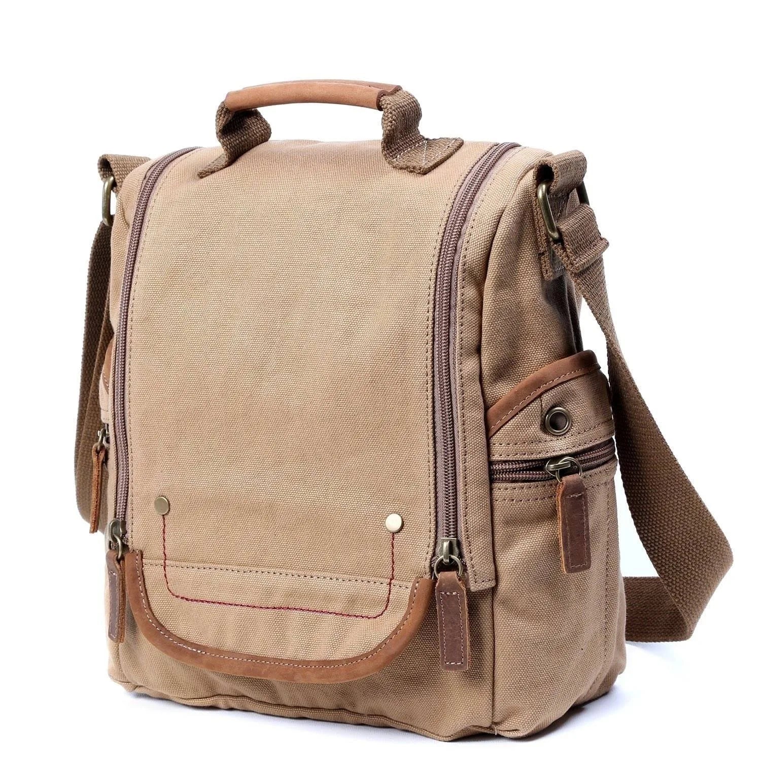 Grey Canvas Crossbody T893