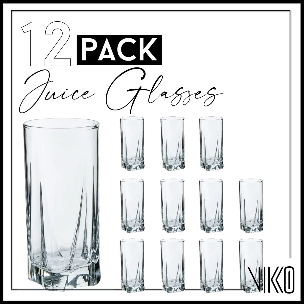 12 Ounce Clear Glass Drinking Glasses, Set of 12, Dishwasher Safe N745301