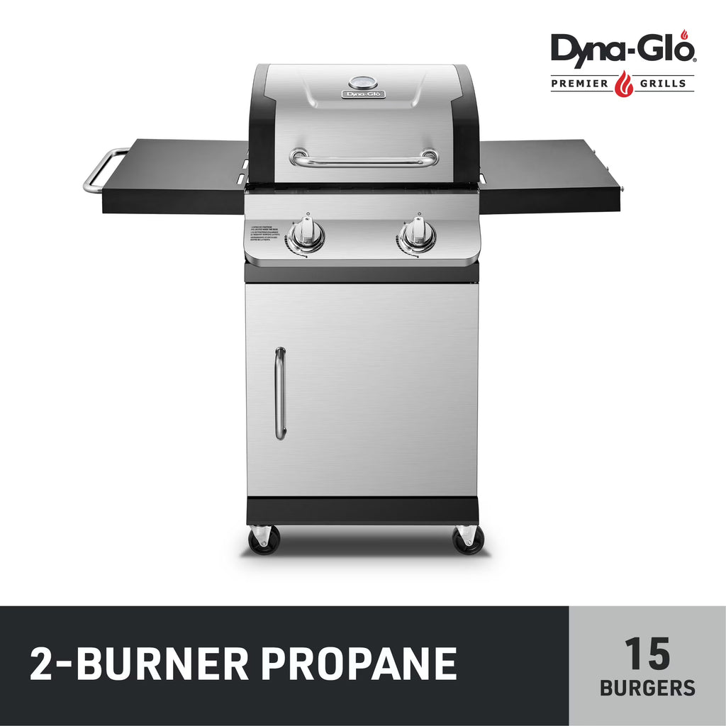 2 Burner Stainless Steel Propane Gas Grill V5126