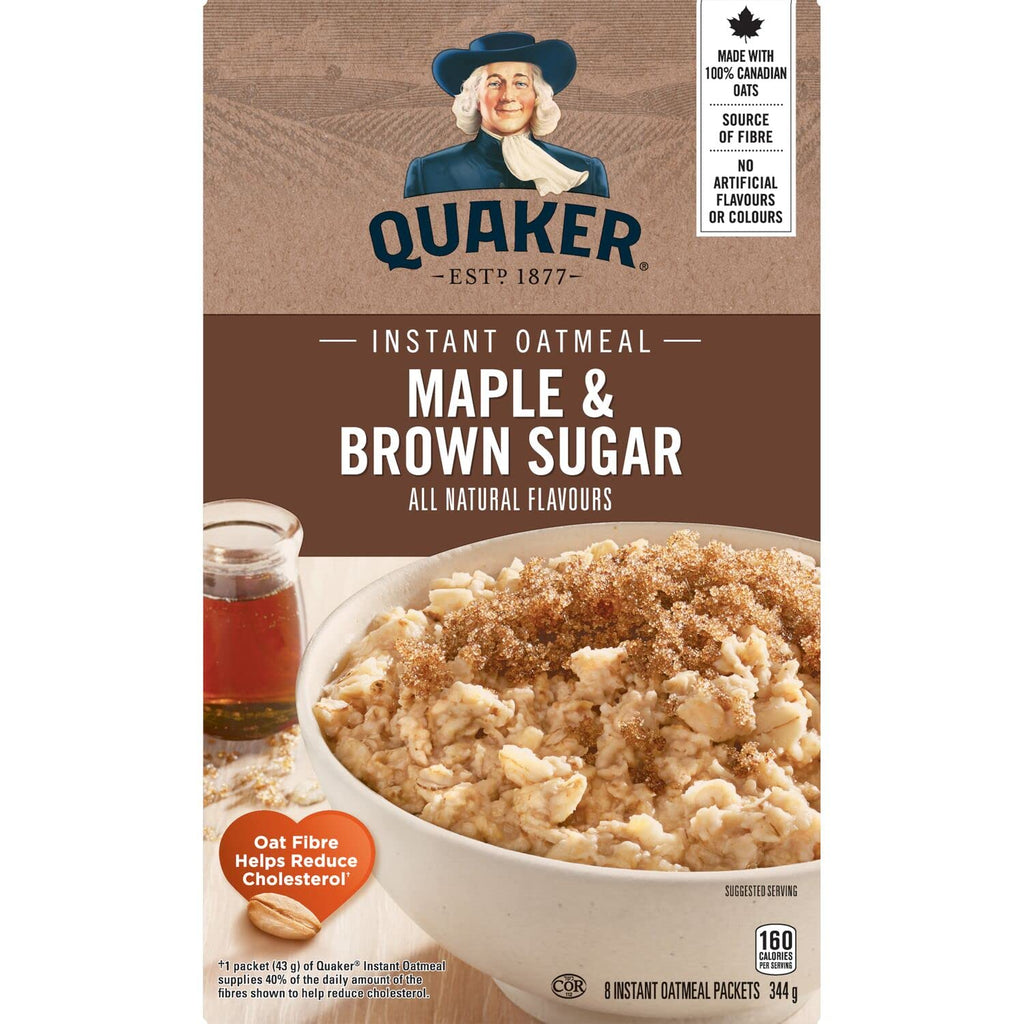 Maple and Brown Sugar Instant Oatmeal, 8ct, 344g G5124