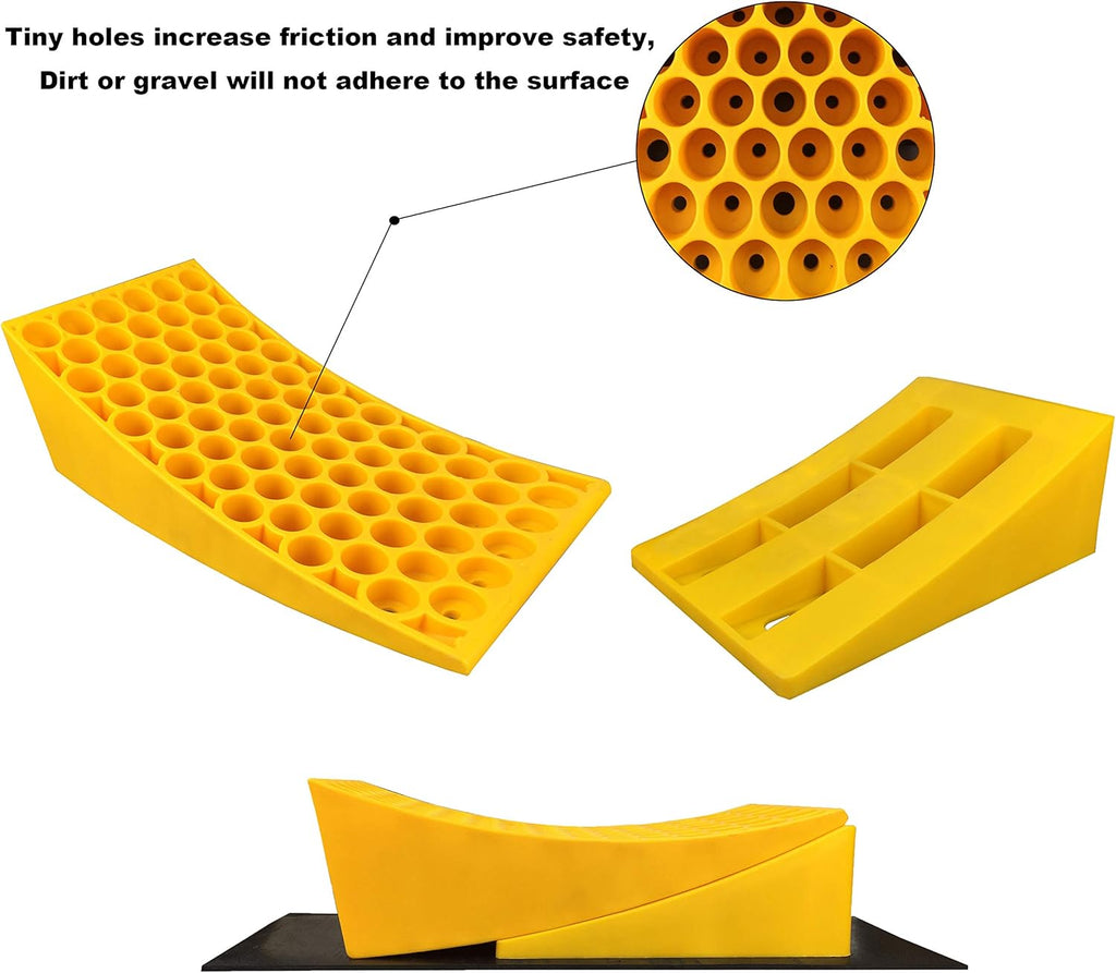 Heavy Duty Rubber RV Leveling Blocks Wheel Chocks 2 Pack M69724