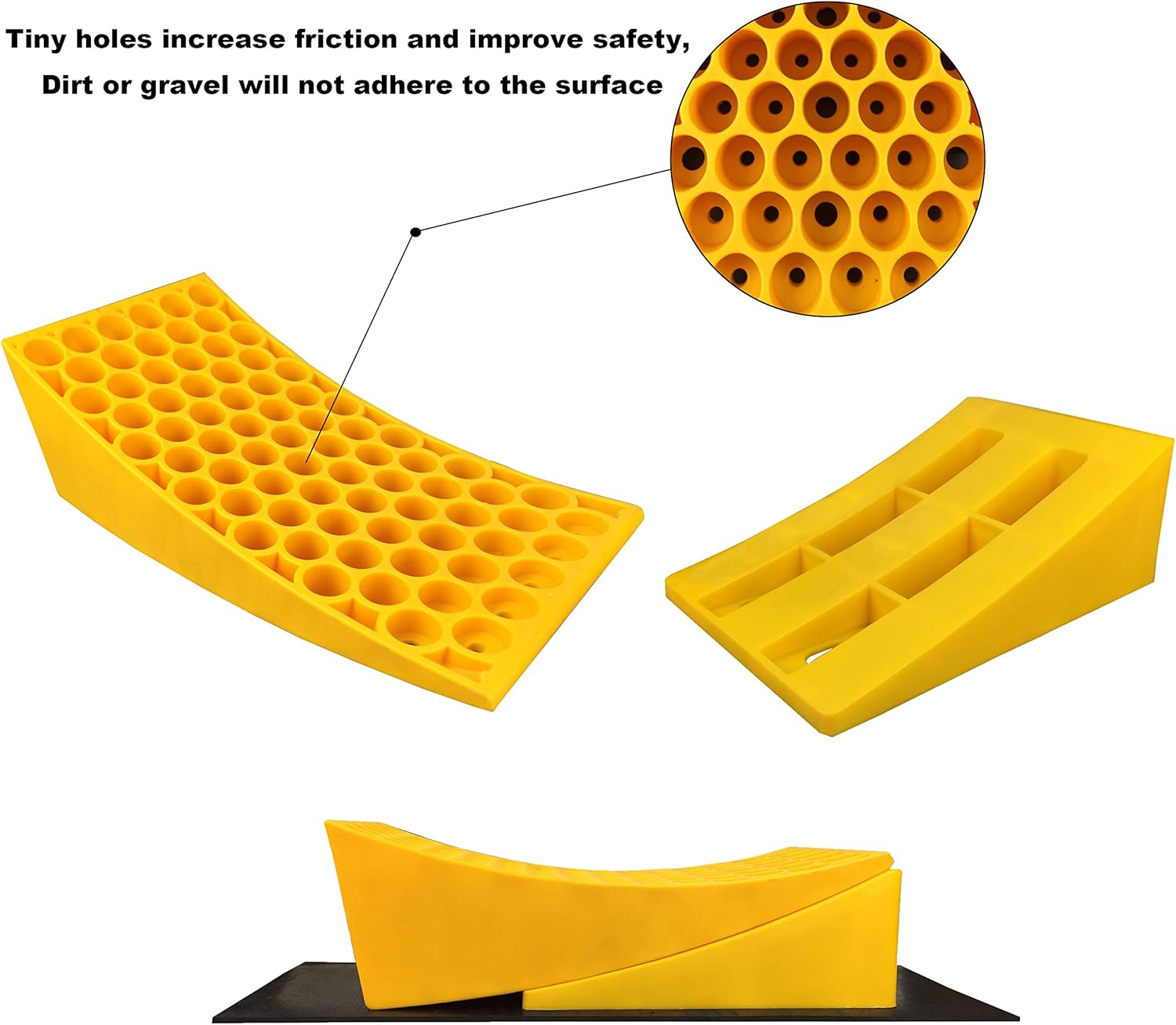 Heavy Duty Rubber RV Leveling Blocks Wheel Chocks 2 Pack M69724