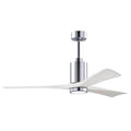 Polished Chrome 3 Blade Ceiling Fan with Remote Y480363