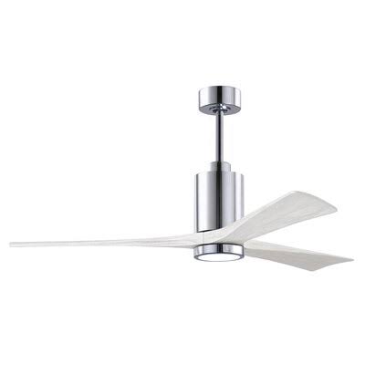 Polished Chrome 3 Blade Ceiling Fan with Remote Y480363