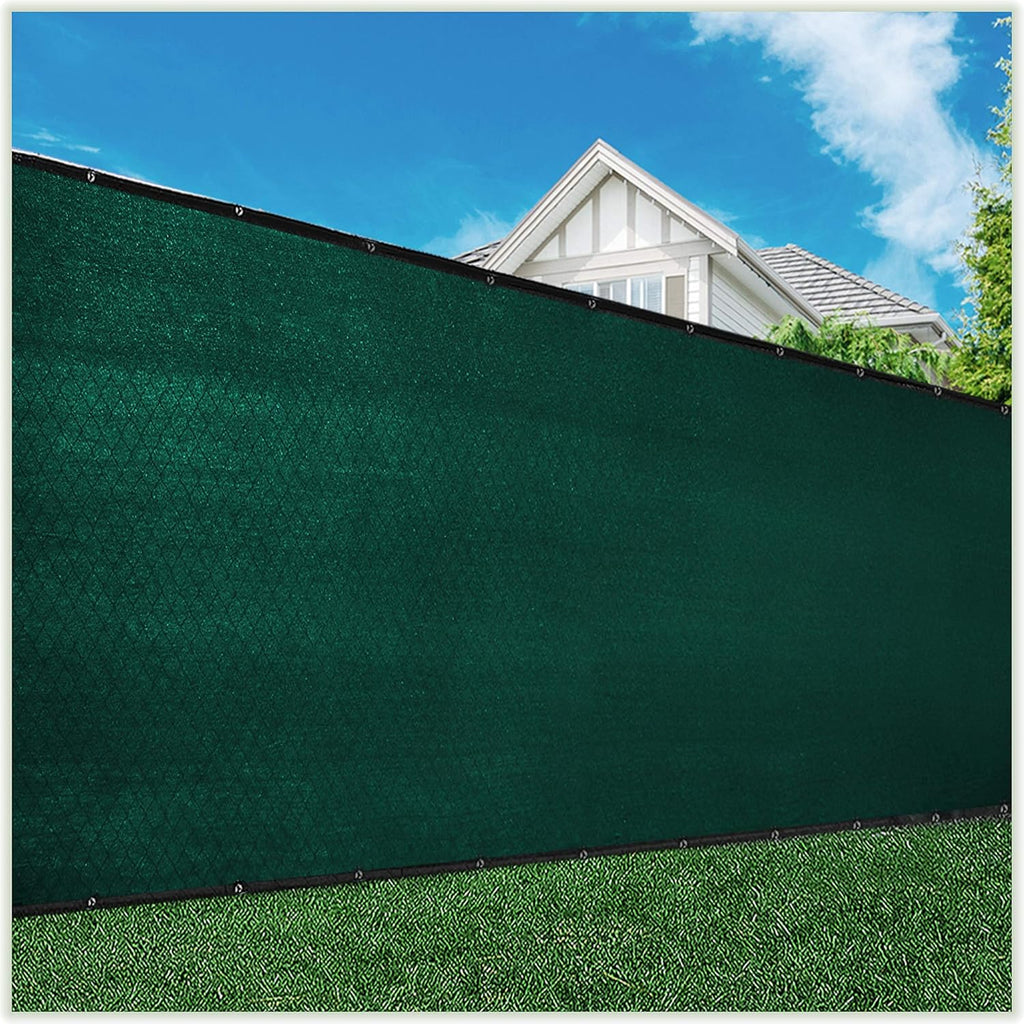 8' x 50' Green Privacy Screen Fabric Shade Tarp N1294