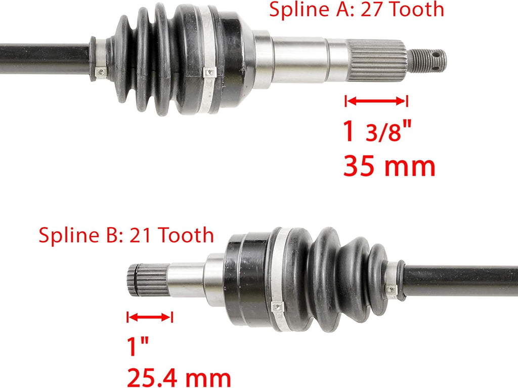 Front Left and Right Cv Joint Axles for Yamaha Kodiak 400 4Wd M62023